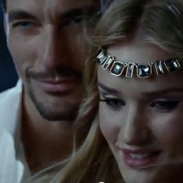 David Gandy and Rosie Huntington Whiteley in The Marks and Spencer Christmas advert